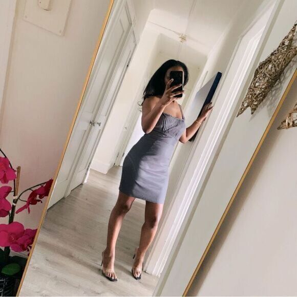 BCBGeneration Dresses & Skirts - BCBGENERATION GRAY ONE SHOULDER MINI DRESS